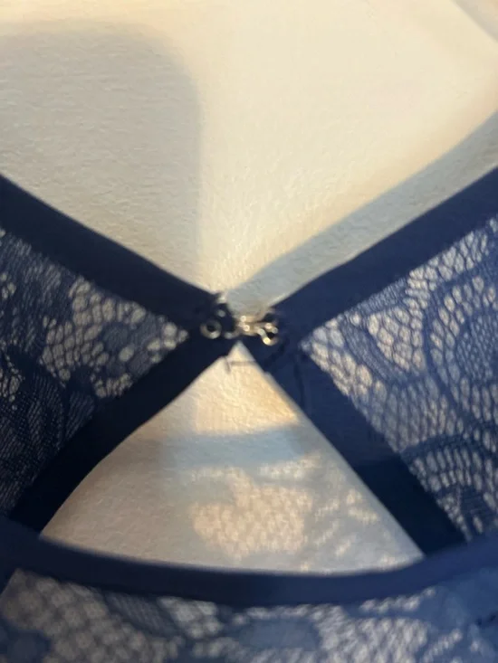 JJs House Navy Lace Bodice Midi Fit & Flare Dress Wedding Guest, Bridesmaid ,Mom - Picture 6 of 16